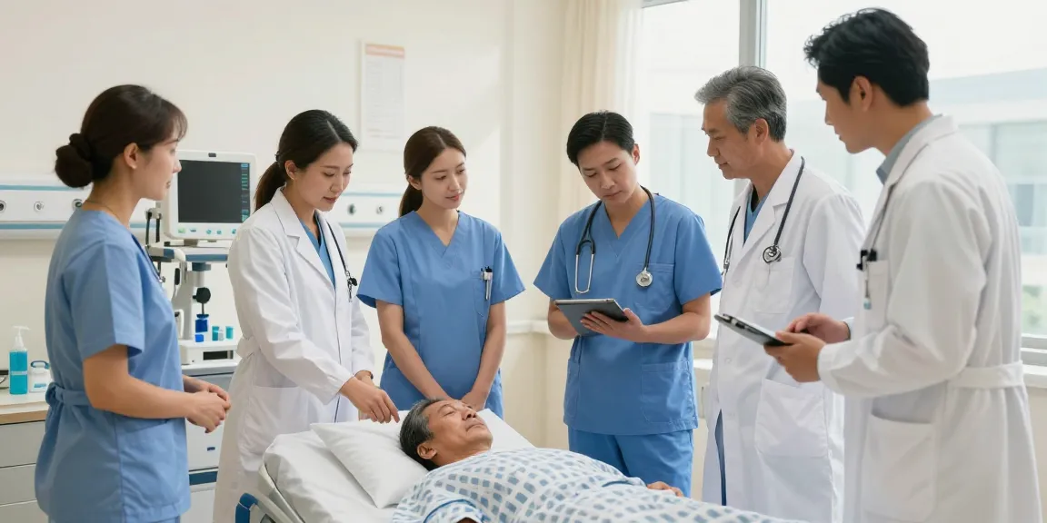 Collaborative hospital medical products use by diverse healthcare team in patient care.